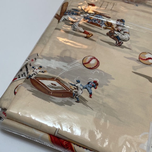 NWT "World Series" Baseball Duvet Set - 3 Pc - Traditions by Pamela Kline - Picture 7 of 7